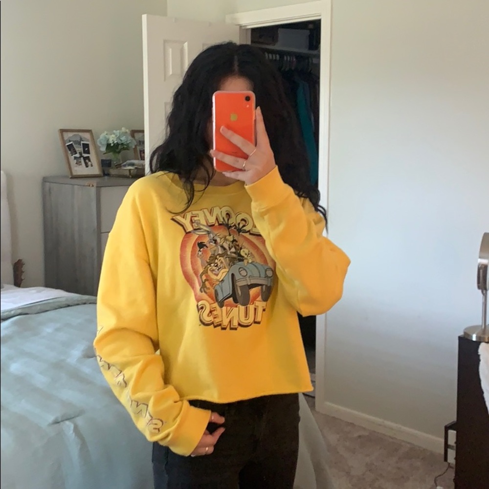 Cropped Long sleeve Crew neck